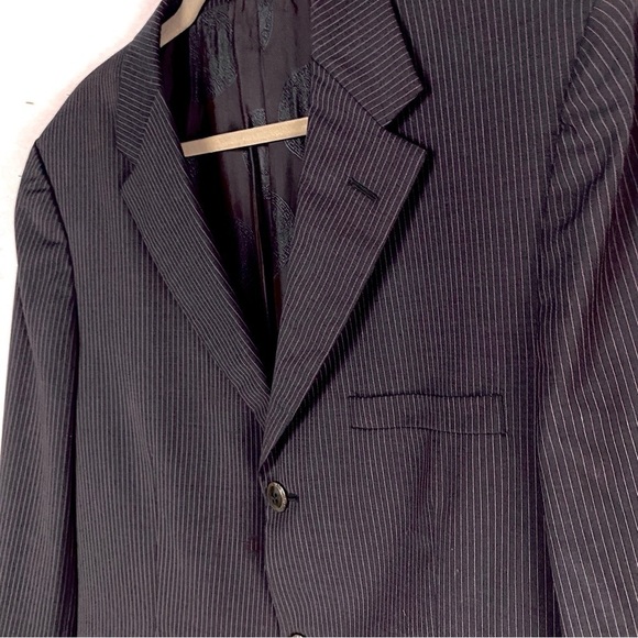 Gianni Versace Couture Pre-1997 Pin Stripe Suit Coat Size Euro 52/ US 42 Long - Picture 10 of 15